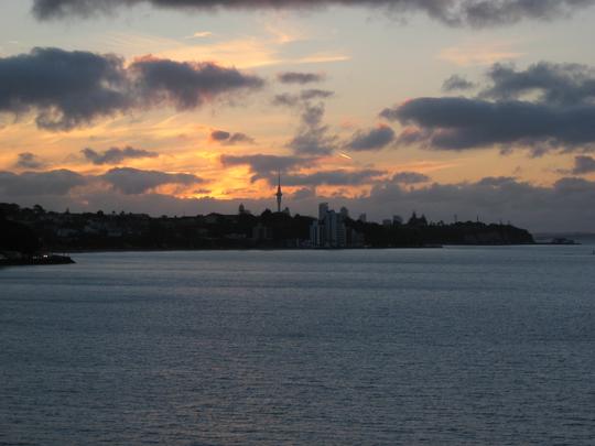 Auckland from St Heliers at Sunset