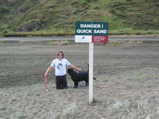 Quick Sand, Bethell's Beach, New Zealand