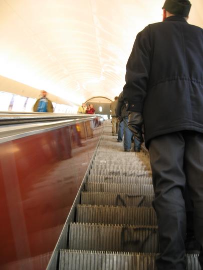 Emerging from the Subway