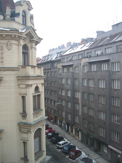 View out our window, Prague
