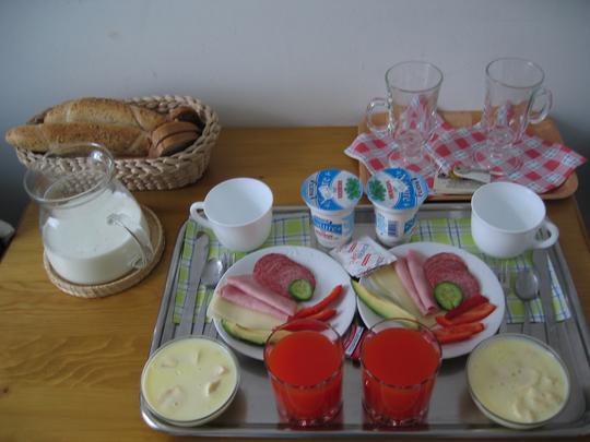 Breakfast, Pension Ametyst, Cesky Krumlov, Czech